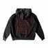"Unity" Ultra Heavy Hoodie in schwarz von Technostoff, Rückansicht